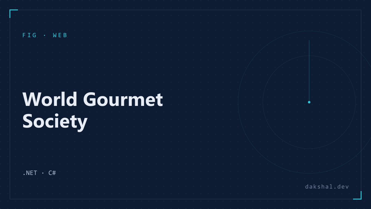 World Gourmet Society cover